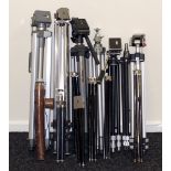 Modern & Vintage Tripod Collection. Comprising thirteen various sizes and styles of tripods,