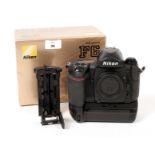 Nikon F6 Film Camera Body with MB-40 Battery Grip. Body #0020090 (condition 5F). With EN-EL4