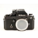 Black Nikon F2A Photomic Camera Body. #7571530. Meter working, slight wear/brassing to corners and