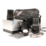 3-Lens Hasselblad 503CX Medium Format Outfit. Comprising 503CX body #11ES13836 in makers box, with