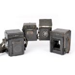 Four Thornton Pickard Reflex Cameras for Spares or Repair. Uncommon TP Ruby Horizontal with