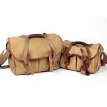 Two Billingham Camera Bags, with Dividers. One medium (condition 6) and one large (condition 4/5).