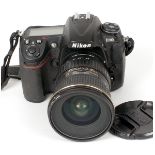 Nikon D300 DSLR & 12-24mm AF Lens. Body #8017492 (condition 5/6E) with battery (no charger).