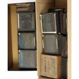 Box of Over 180 Religious & Other Part Sets of Magic Lantern Slides. To include 2 interesting