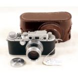 RARE Reid III Type I Rangefinder Camera. A rare, early Reid III version, #P1135, made before flash