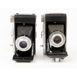 Pair of Kershaw Curlew II Roll Film Cameras. Each with Critak 105 f4.5 lens. One neatly engraved '