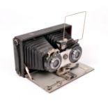 Butchers No2 'The Cameo' Stereo Plate Camera. (condition 4/5F) fitted with Beck Symmetrical