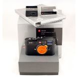 Black Leica M9 Digital Rangefinder Body (Leitz code 10704). #03909762. (condition 4/5E). With