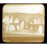 Rare Magic Lantern Slide of Ku Klux Klan Lodge Initiation Meeting. Exposure light, last image