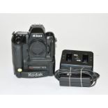 Kodak Professional DCS620 Early DSLR. Based on a Nikon F5. With original charger, battery and PCMCIA