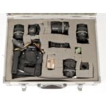 Extensive Nikon F3 Outfit. Comprising F3 body #1650641 with MD-4 Motor Drive (both condition 3/4E)