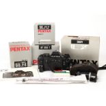 Late Model Pentax LX Outfit. Comprising late version LX body #5264682 (ASA to 3200) with Accessory