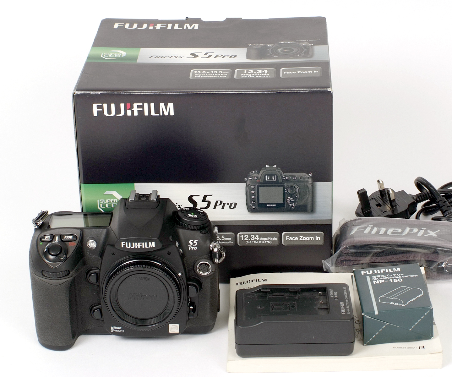 Fuji S5 Pro Digital SLR Camera Body. (condition 5E). With battery, charger, strap, instructions