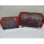 Universal Hobbies 1:32 Case IH Quadtrac 600 boxed Tractor and 1:32 Case IH Magnum 7240 boxed tractor