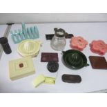 A collection of Bakelite items