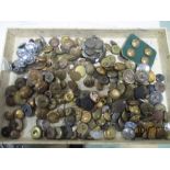 A collection of military and similar buttons