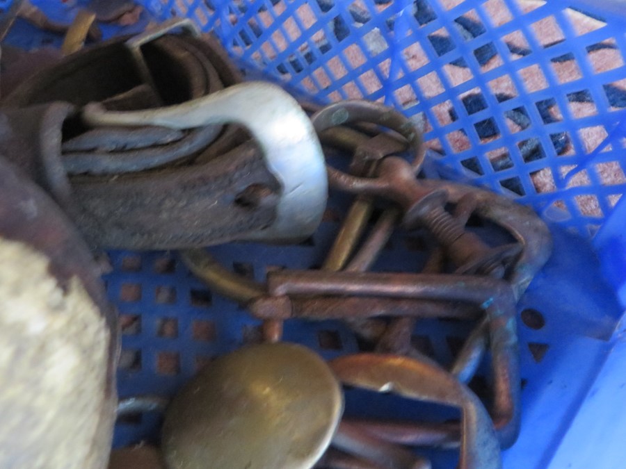 Two galvanised watering cans, bucket, one other similar and three pieces of pottery - Image 3 of 6