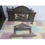 Two cast iron over mantles - both A/F