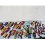 A collection of various diecast cars etc