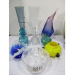 A collection of Art Glass including Mdina, Nachtmann etc.