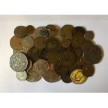 A collection of various coins including 2 Victorian Crowns.