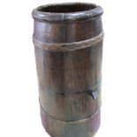 A late 19th/early 20th century open "barrel" with a partition at half way, reportedly used in