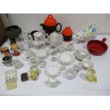 Dartington, Arthur Wood piggy bank, part dolls tea set etc.