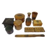 A collection of Mauchline ware etc