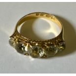 An 18ct gold dress ring. Total weight 4.7g