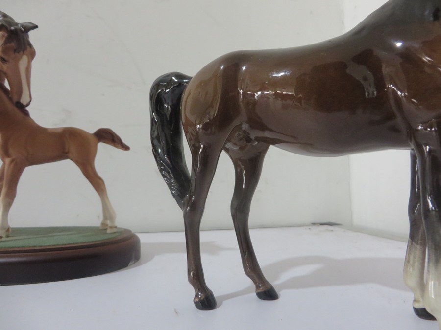 Four Beswick horses - 'First Born' on stand, 'Spirit of Wisdom' on stand, Piebald and a Bay - Image 11 of 17