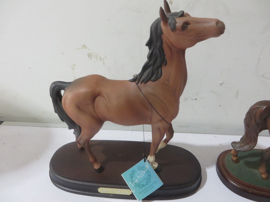 Four Beswick horses - 'First Born' on stand, 'Spirit of Wisdom' on stand, Piebald and a Bay - Image 6 of 17