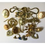 A collection of costume jewellery