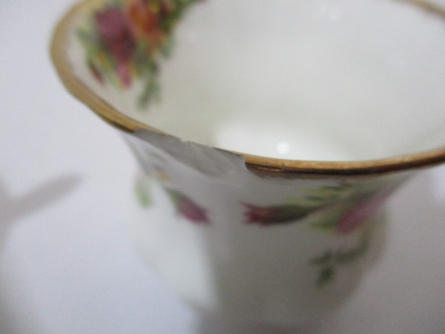 A part Royal Albert "Old Country Roses" coffee set etc.- some seconds - Image 9 of 9