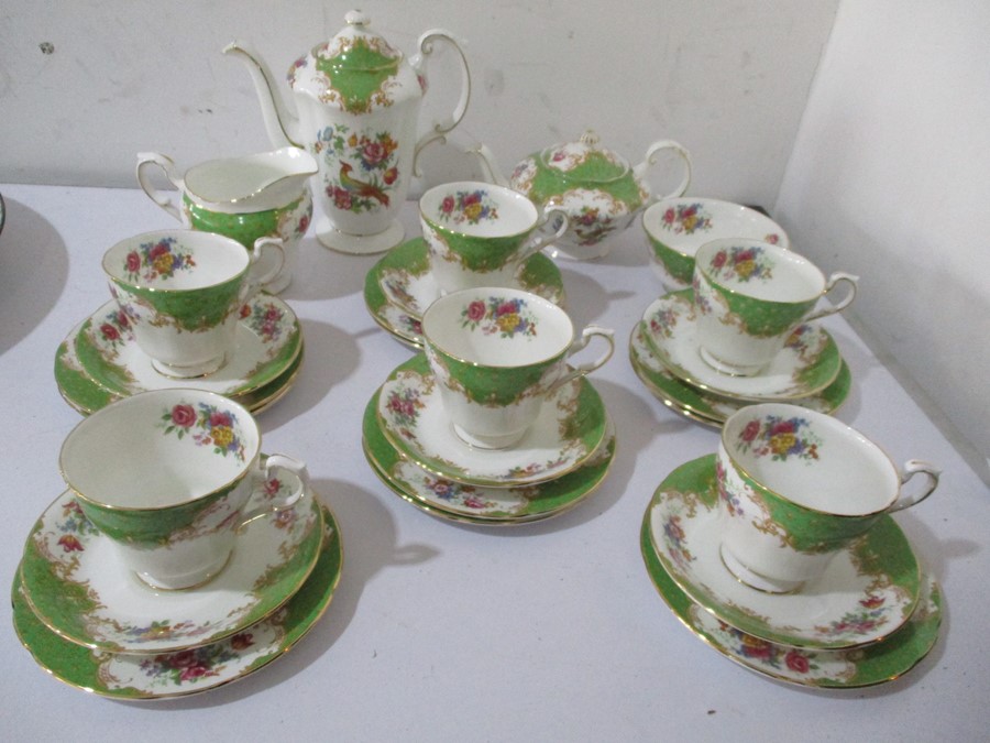 A part Paragon "Rockingham" pattern tea set