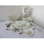 A collection of Aynsley 'Cottage Gardens' china, Wedgwood bowl etc
