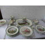 A Copeland Spode part dinner and tea set "The Hunt", some still in original wrapping