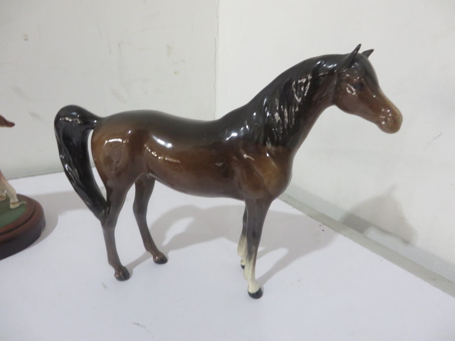 Four Beswick horses - 'First Born' on stand, 'Spirit of Wisdom' on stand, Piebald and a Bay - Image 10 of 17