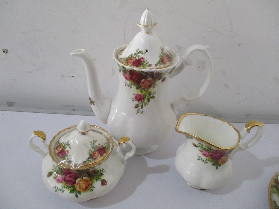 A part Royal Albert "Old Country Roses" coffee set etc.- some seconds - Image 2 of 9