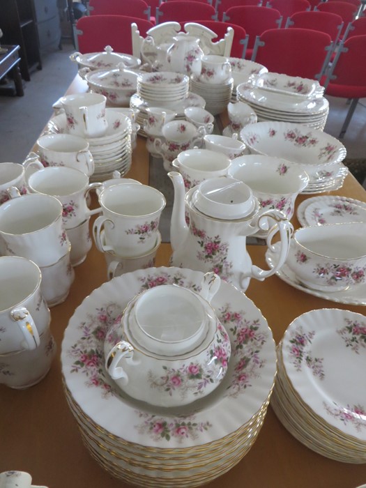 A comprehensive Royal Albert "Lavender Rose" dinner, tea and coffee set etc.- approx. 150 pieces