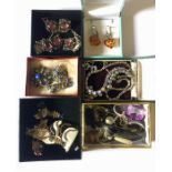 A collection of costume jewellery