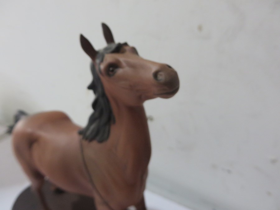 Four Beswick horses - 'First Born' on stand, 'Spirit of Wisdom' on stand, Piebald and a Bay - Image 8 of 17