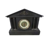 A slate mantle clock