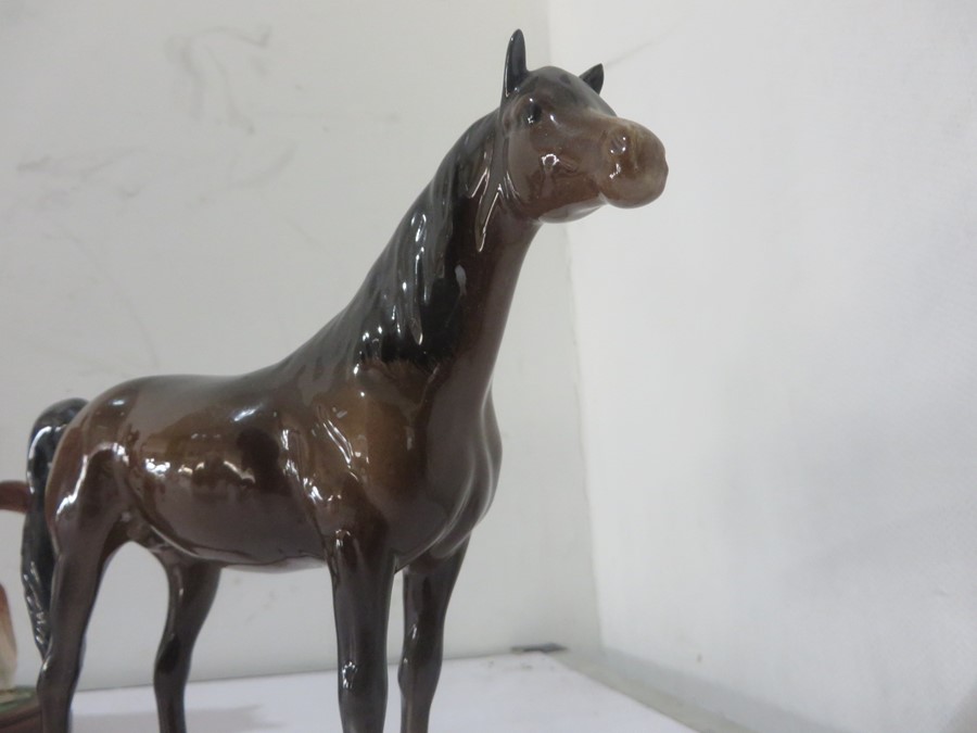 Four Beswick horses - 'First Born' on stand, 'Spirit of Wisdom' on stand, Piebald and a Bay - Image 12 of 17