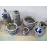 A collection of German pottery, some A/F
