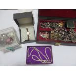 A collection of costume jewellery etc.