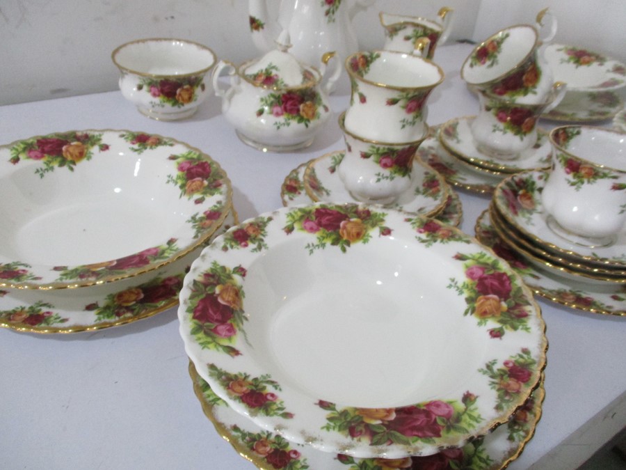 A part Royal Albert "Old Country Roses" coffee set etc.- some seconds - Image 4 of 9