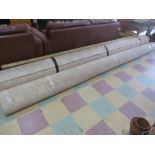 Two rolls of similar good quality beige patterned carpet