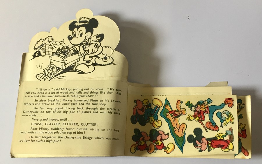 A collection of various scraps and other ephemera including a vintage Mickey Mouse transfer story - Image 6 of 9