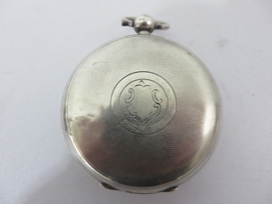 A. W. W. Co. Waltham Mass hallmarked silver cased pocket watch - Image 6 of 11