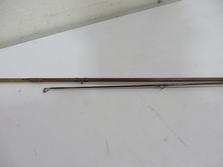 A 1893 Hardy 'Greenhart' three piece fly fishing rod A/F - Image 8 of 16
